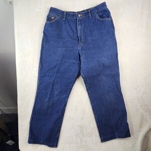 Vintage Wrangler No Fault Jeans Denim Tapered Women’s 18 Regular Made in the USA